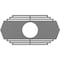 Ekena Millwork Chrysler Architectural Grade PVC Pierced Ceiling Medallion, Nickel, 18"W x 9"H x 4 3/4"ID x 1/2"P CMPP18X09CSSNI - alternate 1